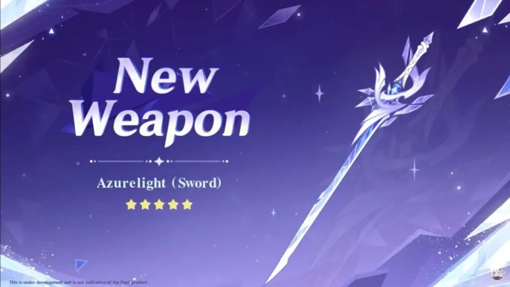 azurelight weapon banner genshin impact v6.4 phase 2