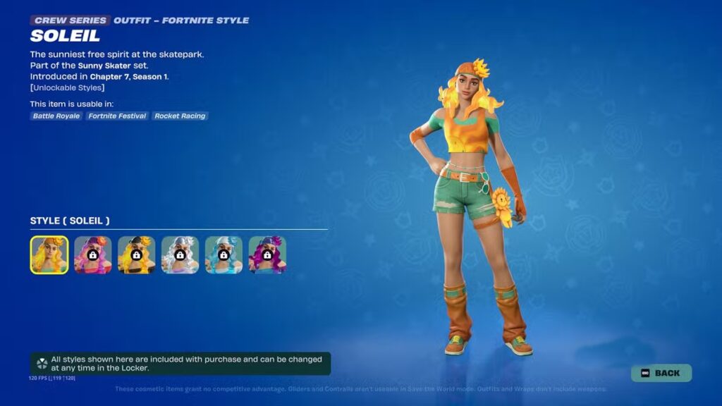fortnite upcoming skins soleil