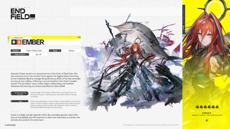 arknights endfield defenders tier list ember