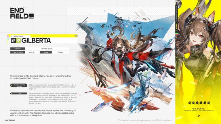 arknights endfield supporters tier list gilberta