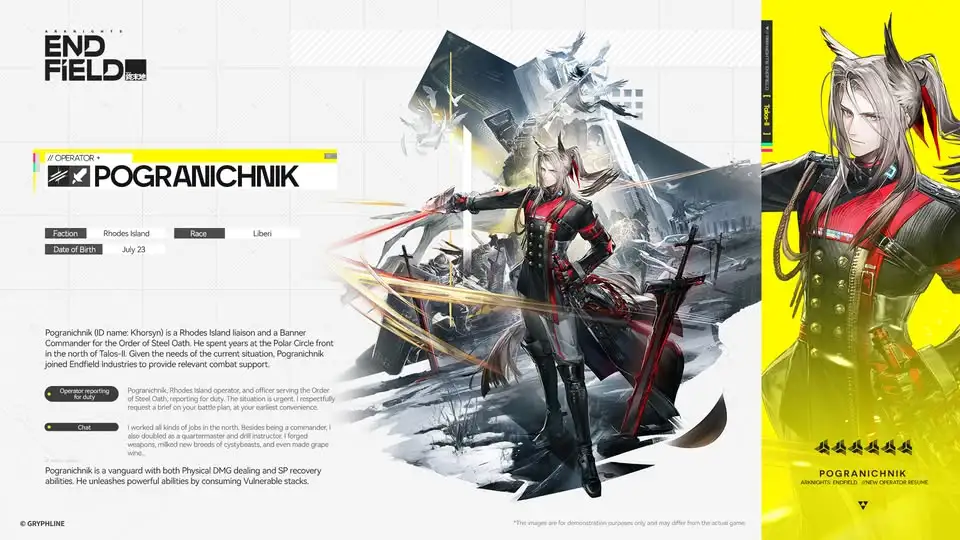 arknights endfield vanguard tier list Pogranichnik