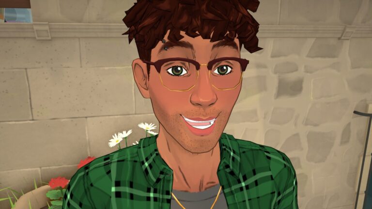 Paralives Release Date: When You Can Play and Other Details Animated character with brown hair and glasses wearing a green plaid shirt