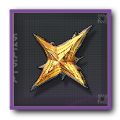 Golden star-shaped icon on dark purple background for Wuthering Waves material