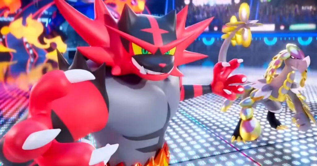 Incineroar and other Pokémon characters in Pokémon Champions Mobile gameplay