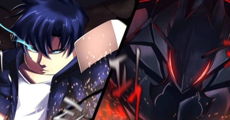Anime character with dark blue hair in Sailor Piece Roblox game artwork