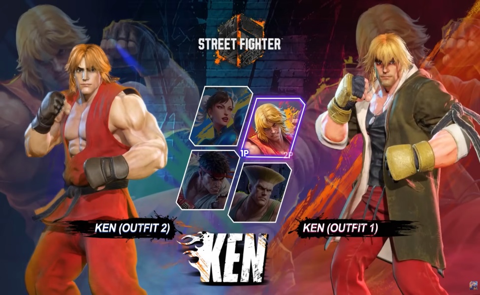 chou as ken skin in mlbb x street fighter 6