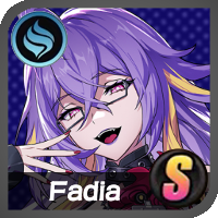 Fadia character portrait from Neverness to Everness RPG with purple hair and glowing eyes