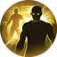 Silhouette of mobile legends hero with golden glow effect demonstrating Flicker battle spell