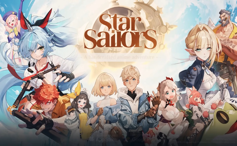 Star Sailors anime adventure game featuring multiple character classes and elements
