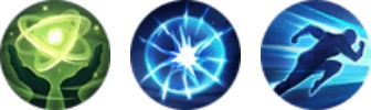 Three MLBB battle spell icons: Flicker, Purify, and Sprint abilities
