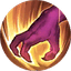 Retribution battle spell icon with golden flame design in Mobile Legends