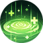 Green glowing magical circle representing Revitalize battle spell effect