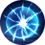 Blue glowing compass or star symbol representing a Mobile Legends battle spell ability