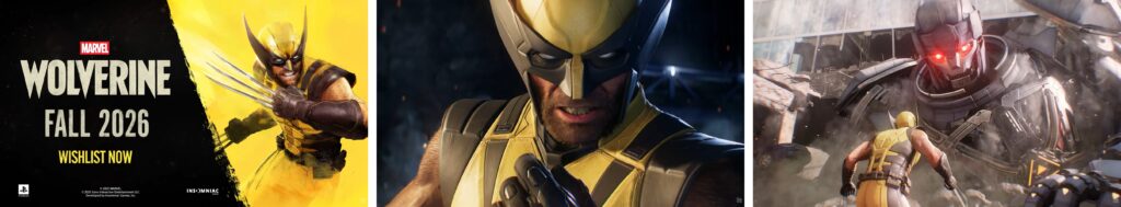 Wolverine character promotional artwork for PS5 game coming Fall 2026