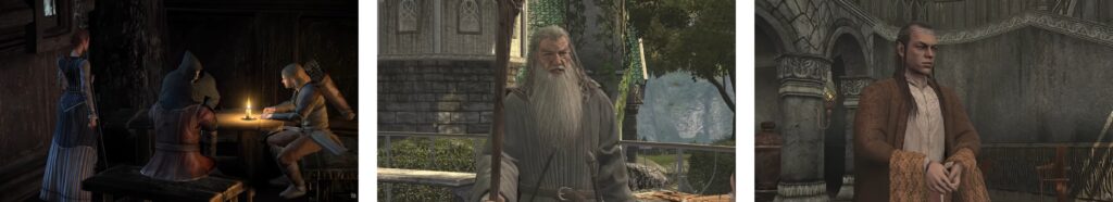 Characters from Lord of the Rings War in the North Legacy Edition RPG game