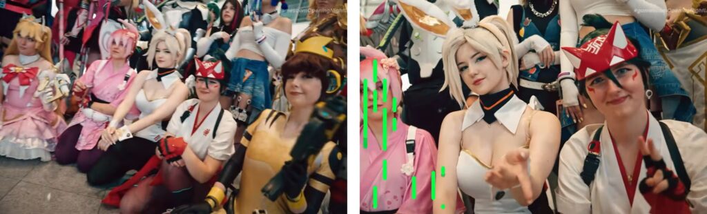 Cosplayers in elaborate costumes at Gamescom convention gathering