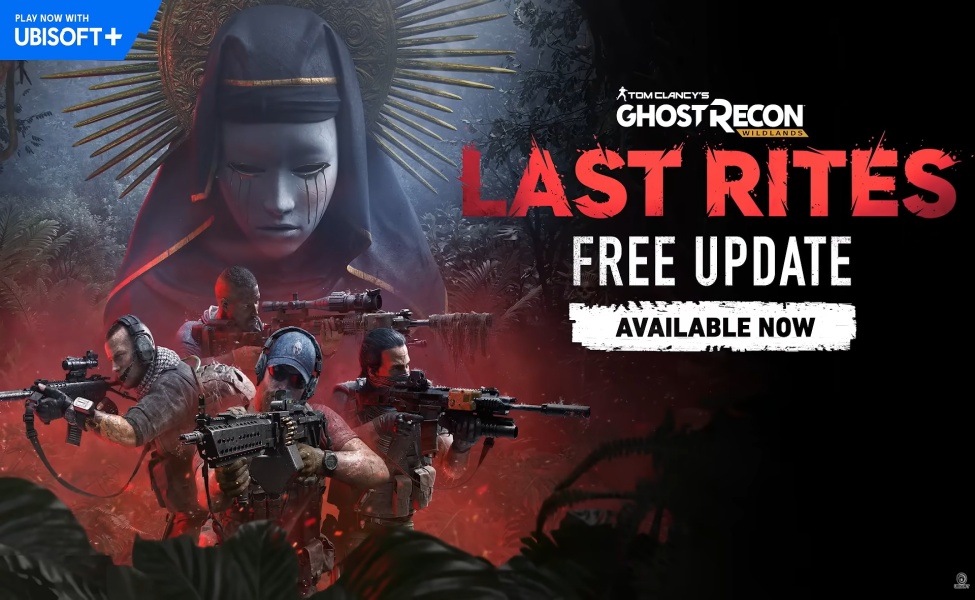 Ghost Recon Wildlands Last Rites free update promotional image with soldiers and mystical figure