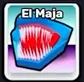 El Maja pet icon from Steal an Egg game showing red waveform design