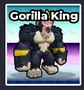Gorilla King pet from Steal an Egg game with rare rarity classification