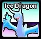 Ice Dragon pet from Steal an Egg with blue and white coloring