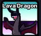Lava Dragon pet from Steal an Egg with dark purple and black coloring