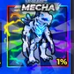 Mecha Croconoid character from Steal an Egg Pets game on neon background