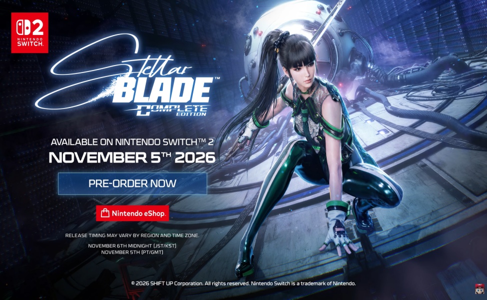 Release Date and Time for Stellar Blade Complete Edition on Switch 2