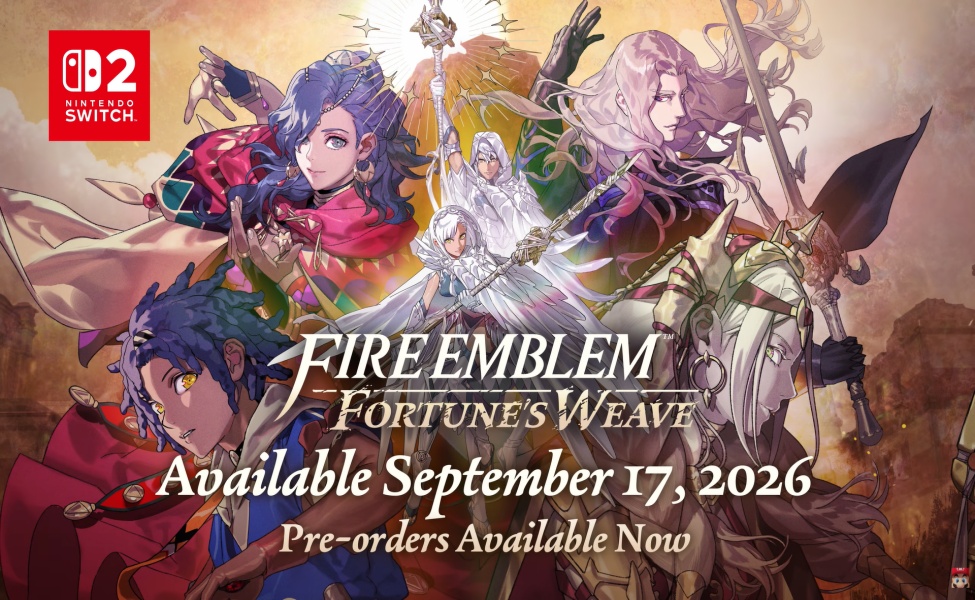 Fire Emblem Fortune's Weave key characters artwork for Nintendo Switch release September 17, 2026