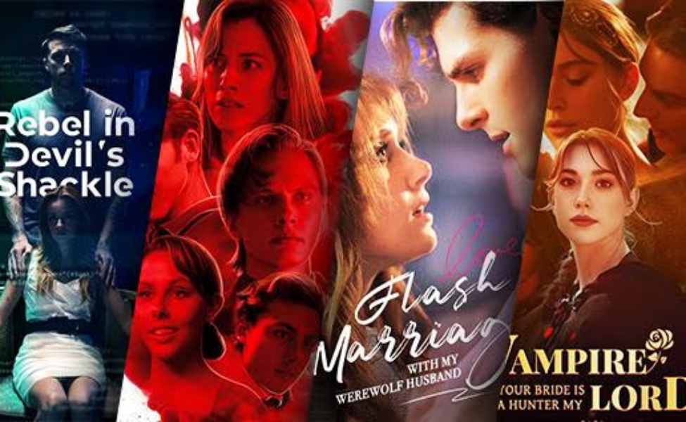 DramaBox series posters featuring romantic drama storylines and characters