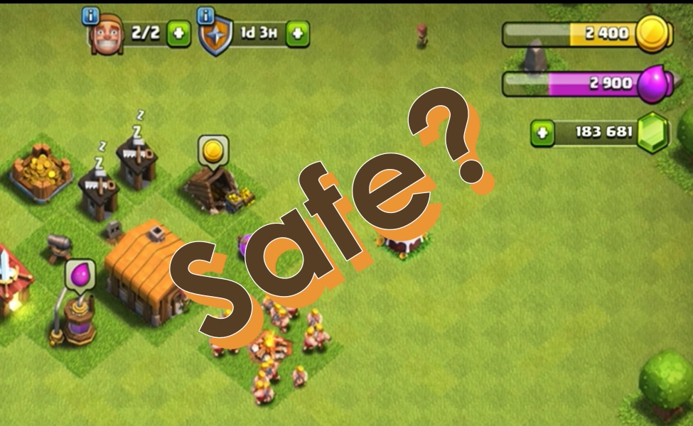 is clash of clans mod apk safe?