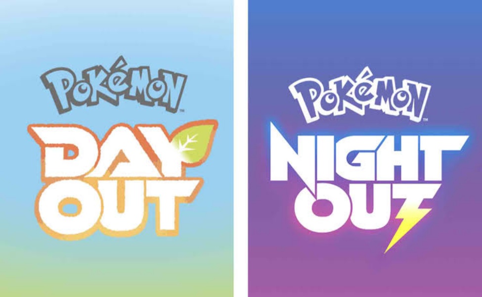 Pokemon Day Out and Night Out event logos for 30th anniversary celebration