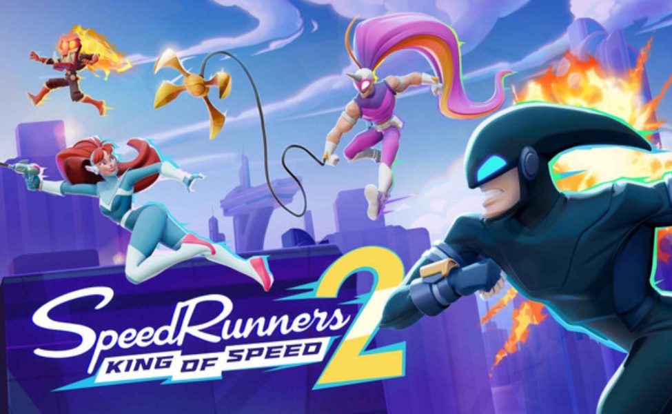 Speedrunners 2 King of Speed game characters racing with colorful effects