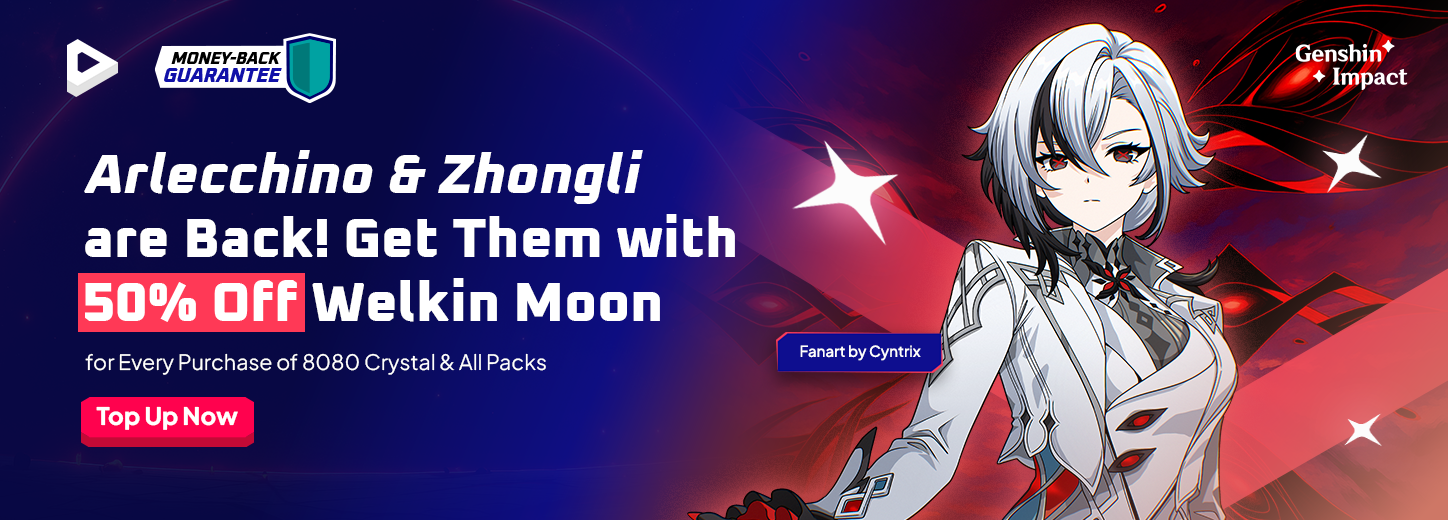 [PH] GI Zhongli Arlecchino up to 50%