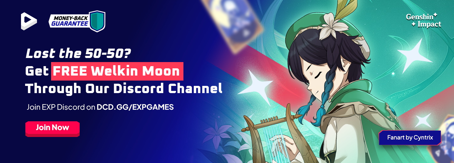 [PH US BR DE GB] GI Durin Venti Free Welkin Moon 50/50 Discord